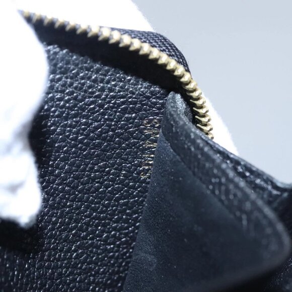 LOUIS VUITTON Monogram Empreinte Zippy Wallet Black M61864 LV Auth BD532 - Picture 11 of 16